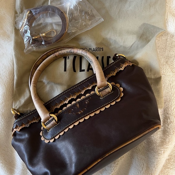 Alviero Martini Dark Brown Top Handle Bag - Picture 5 of 7